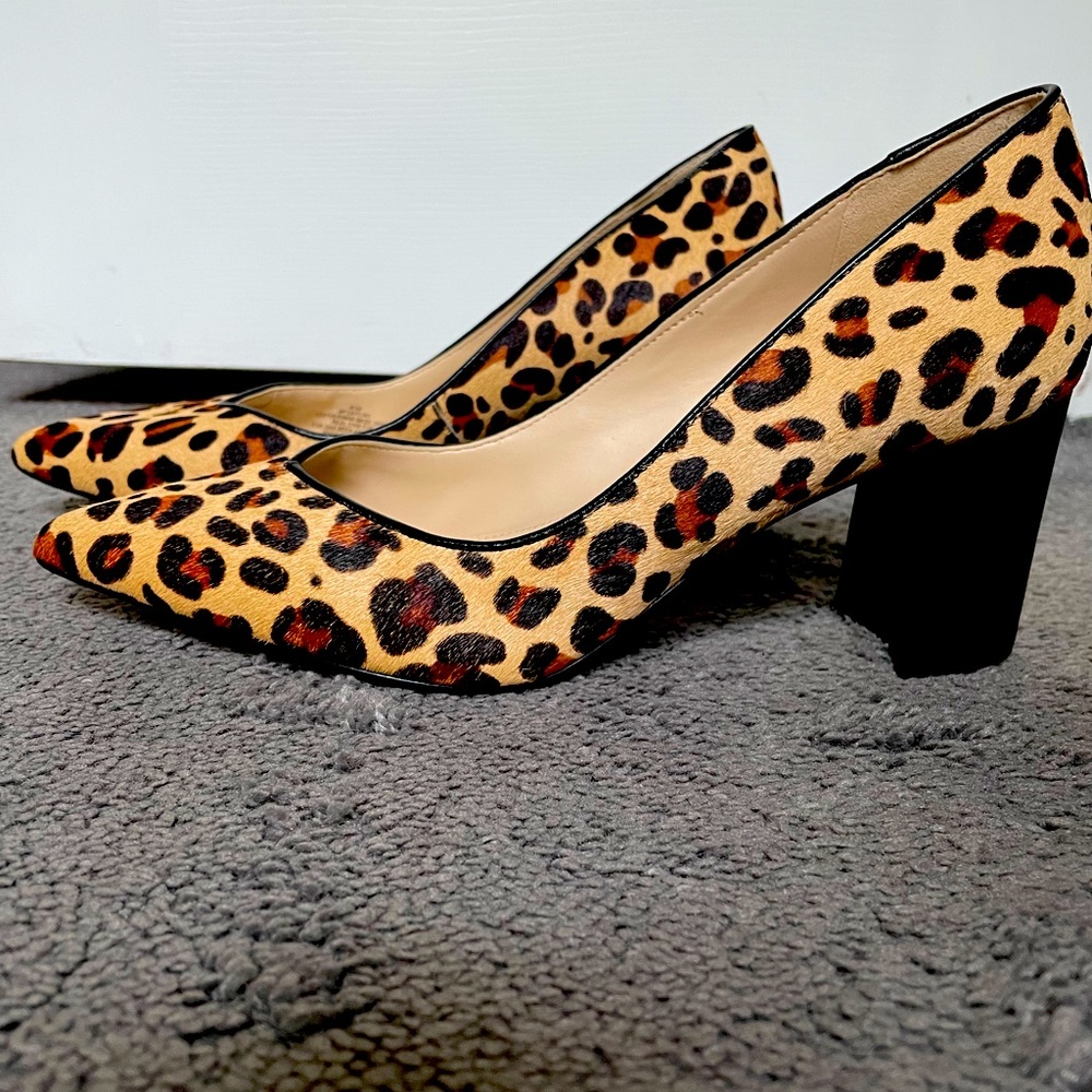 Calf hair heels